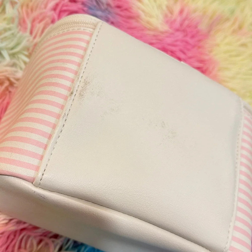 Primark Disney Makeup Bag Womens OS Pink NWT Thumper Moon Stars Striped Case